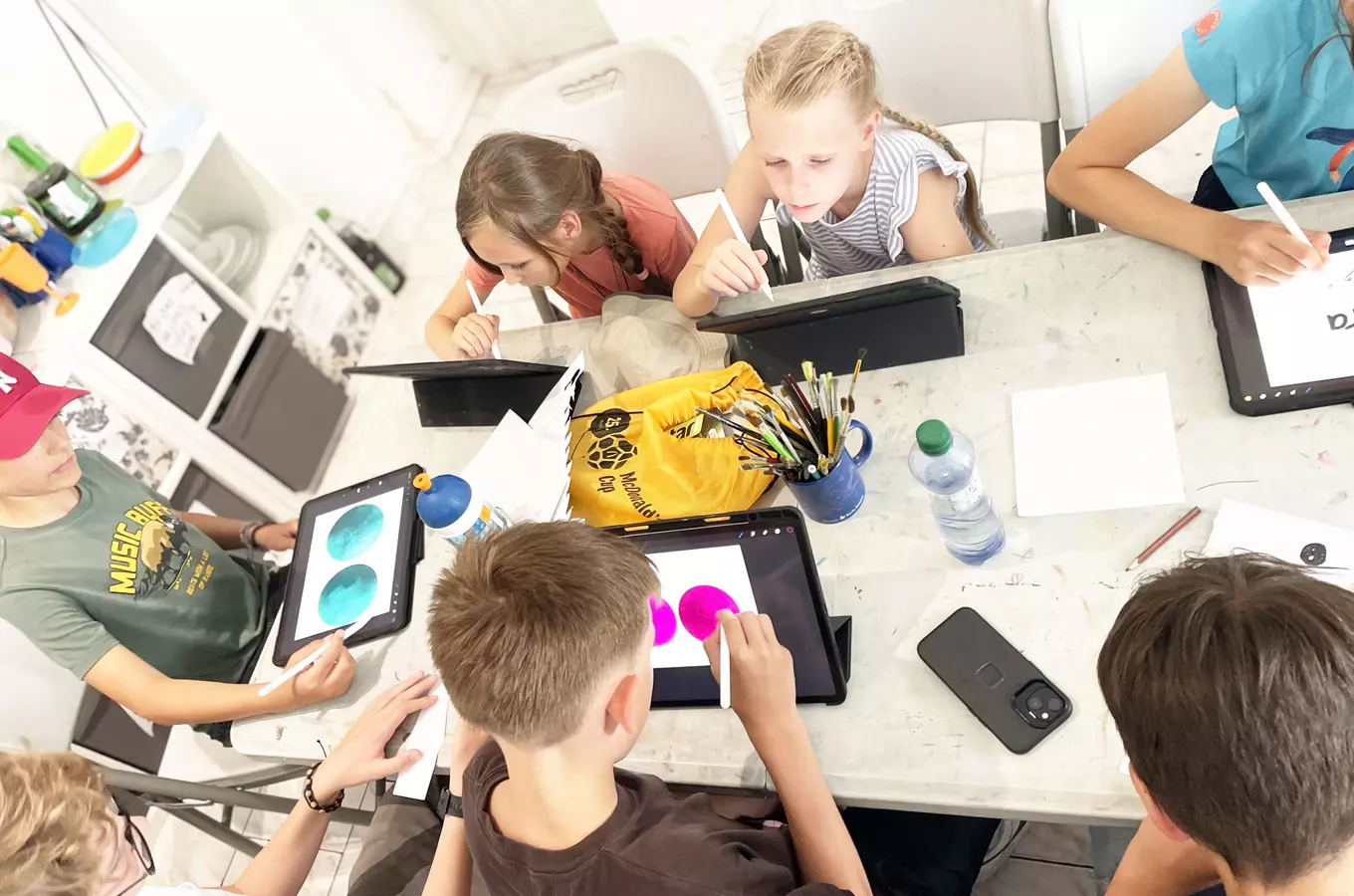 Předvánoční workshop digitální malby a animace pro děti 