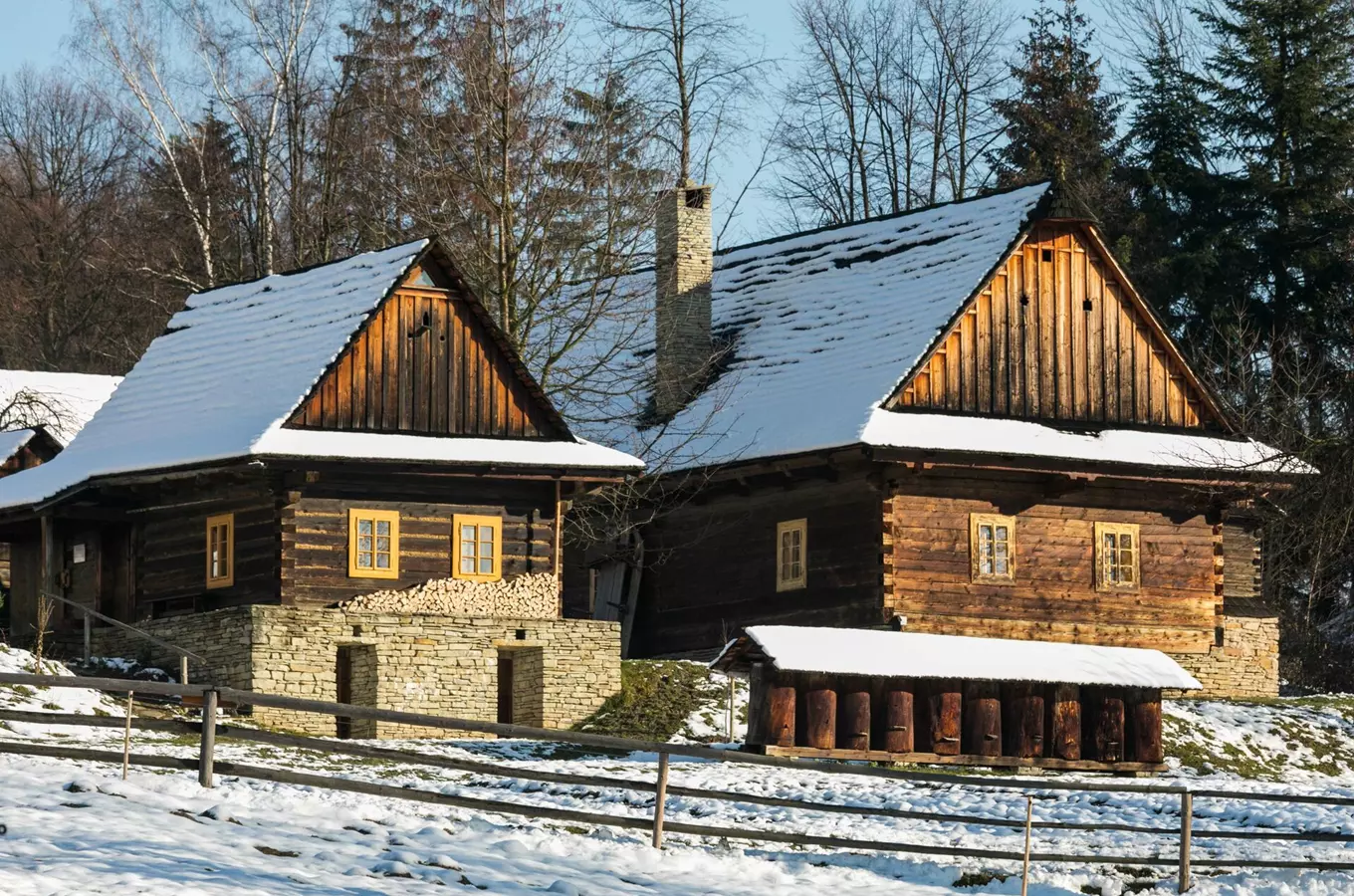Vánoční návštěva Valašského muzea v přírodě v Rožnově pod Radhoštěm