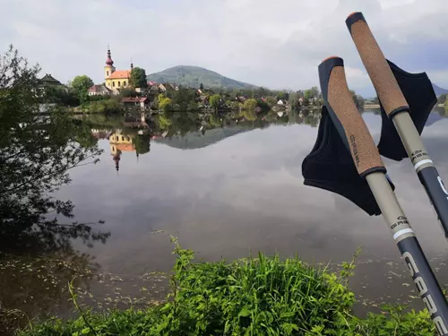 Kurz techniky Nordic Walking u Holanských rybníků na Českolipsku