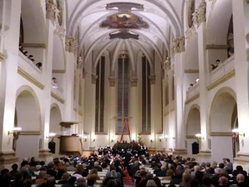 interiér kostela U Sv. Salvátora, Praha 1