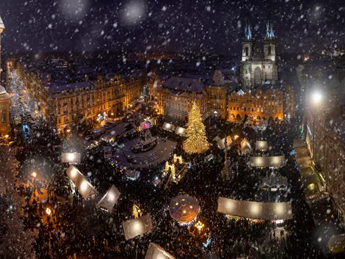 Slavnostní rozsvícení vánočního stromu na Staroměstském náměstí