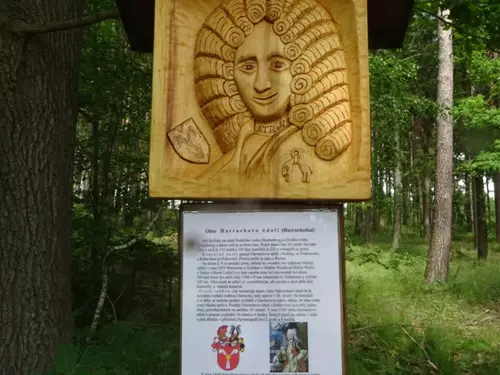 Reliéf hraběte z Harrachu ve Šluknovském výběžku