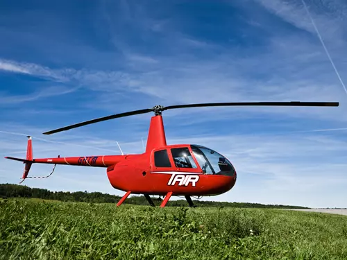 Let vrtulníkem nad Brněnskou přehradu