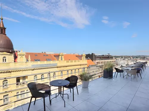 Hotel Amarilis Prague střešní terasa 