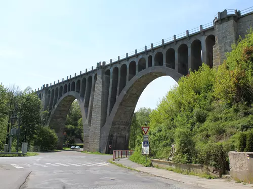 S párou na oslavy 100 let viaduktu v Krnsku