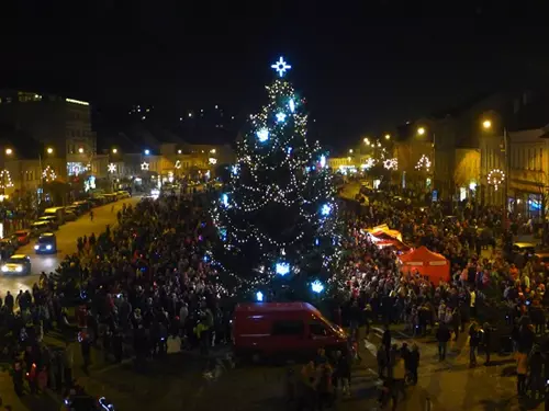 Vánoční náměstí v Třebíči