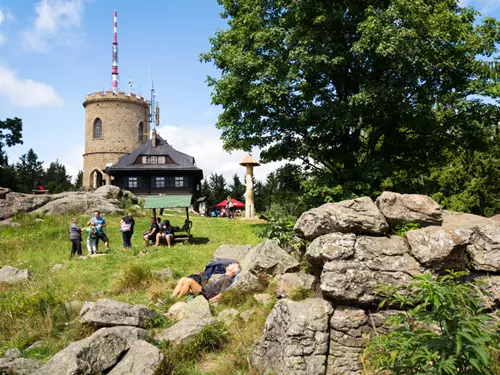Rozhledna Kleť v Blanském lese – nejstarší kamenná rozhledna v České republice