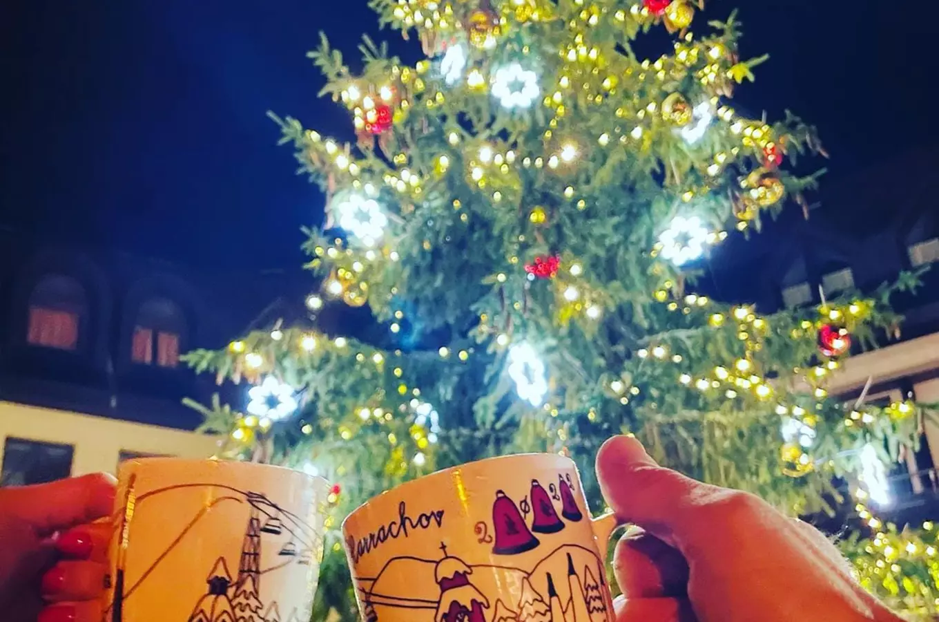 Rozsvícení vánočního stromu v Harrachově