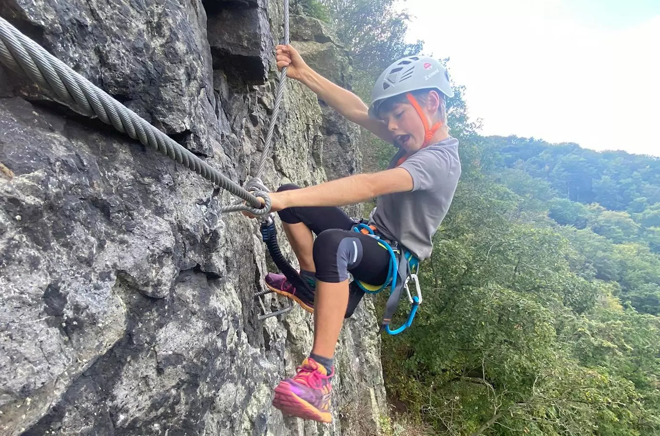 Via ferrata Lužická spojka u Ústí nad Labem 