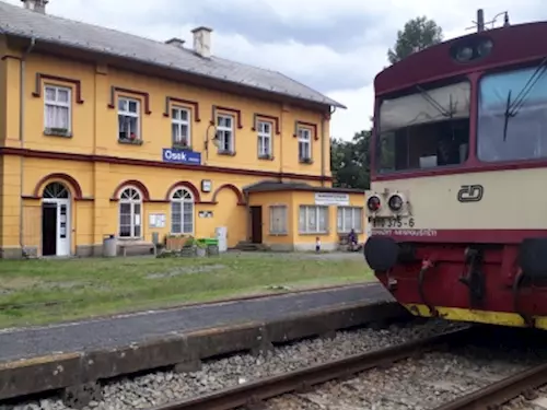 Železniční expozice Moldavské dráhy v Krušných horách