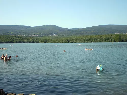 Jezero Barbora v Oldřichově u Teplic