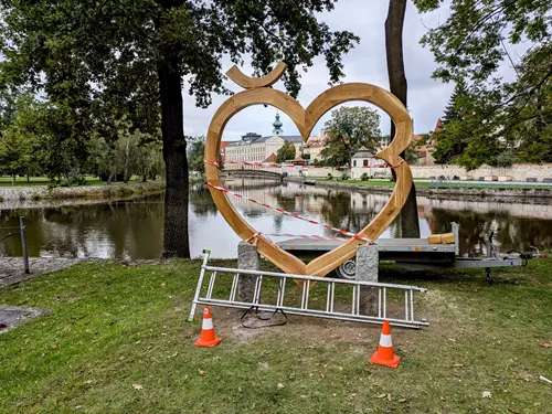 Srdce Budějc – fotopoint v Českých Budějovicích