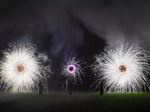 Barokní ohňostroj a iluminace v českokrumlovské zámecké zahradě