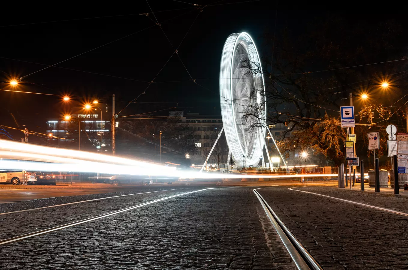 Vyhlídkové kolo na Moravském náměstí v Brně