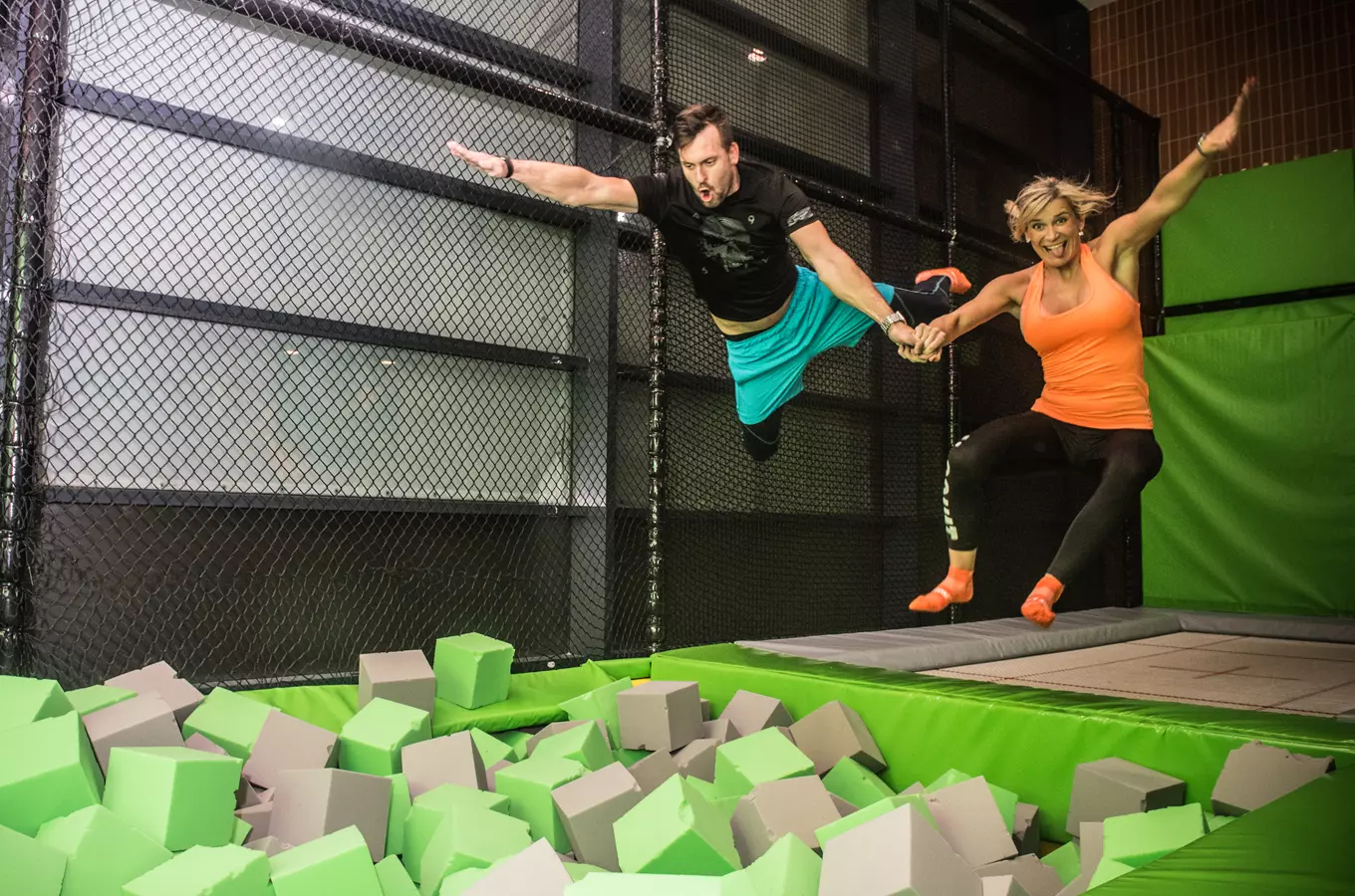 Vánoční (nejen) skákání na trampolínách ve Fly zone parku