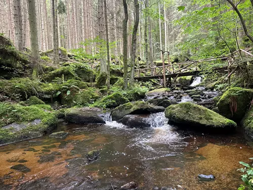 Vodopády sv. Wolfganga u Vyššího Brodu