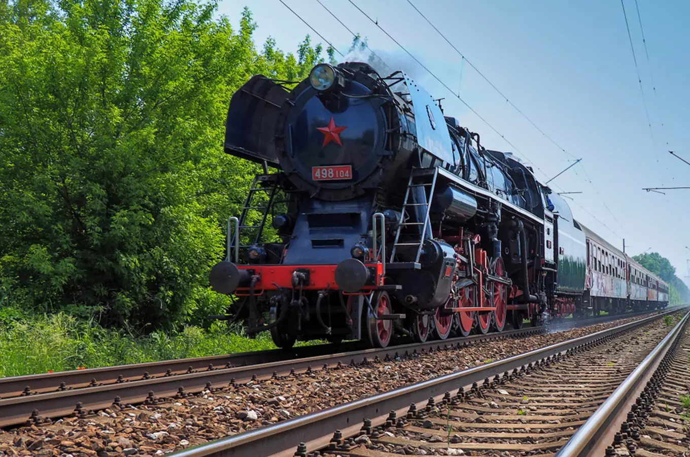 Mikulášským parním vlakem okolo Olomouce