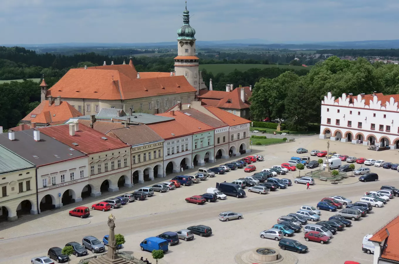 Husovo námestí z kostelní veže - Jirí Švanda