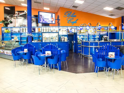 Kavárna Blue Cafe v Excalibur City