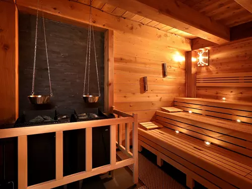 Saunování v saunovém světě Saunia v Galerii Harfa
