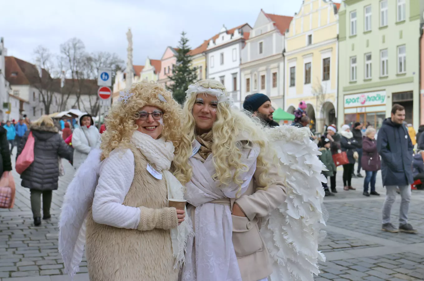 Andělské rozsvícení vánočního stromu v Třeboni