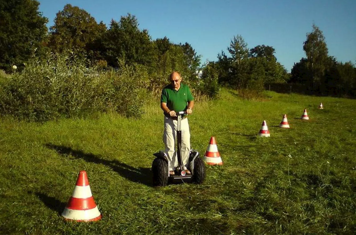 Segway vozítka na zámku Mlázovy