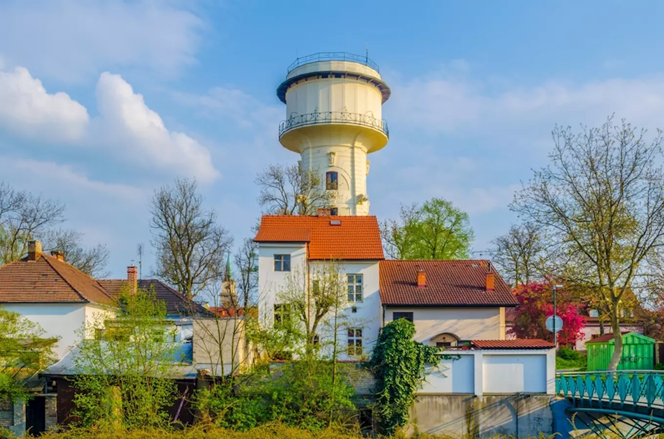 Secesní vodárenská věž Nymburk