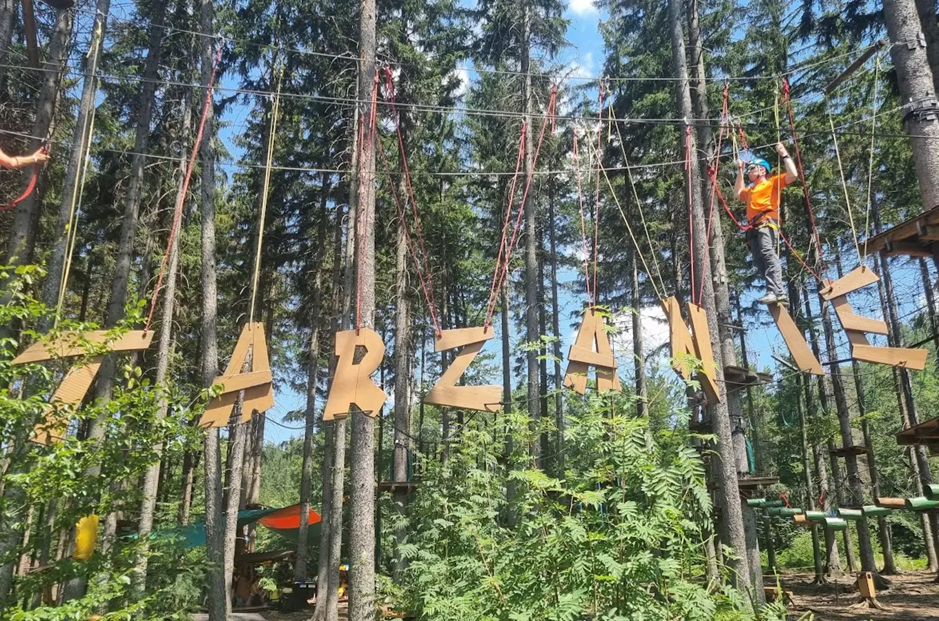 Horské lanové centrum Tarzanie – největší lanový park v ČR 