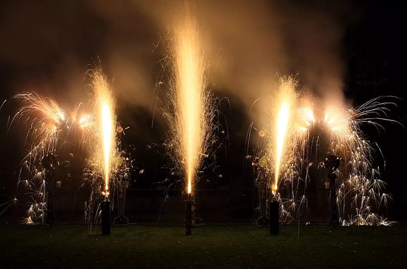 Barokní ohňostroj a barokní iluminace v českokrumlovské zámecké zahradě