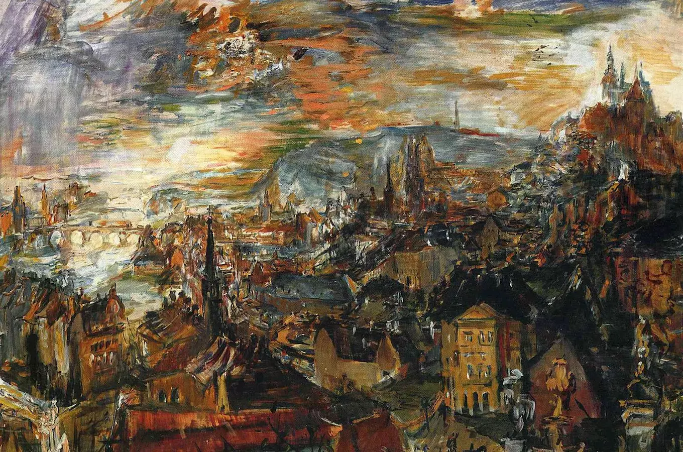 Výstava Oskara Kokoschka a Praha ve Veletržním paláci