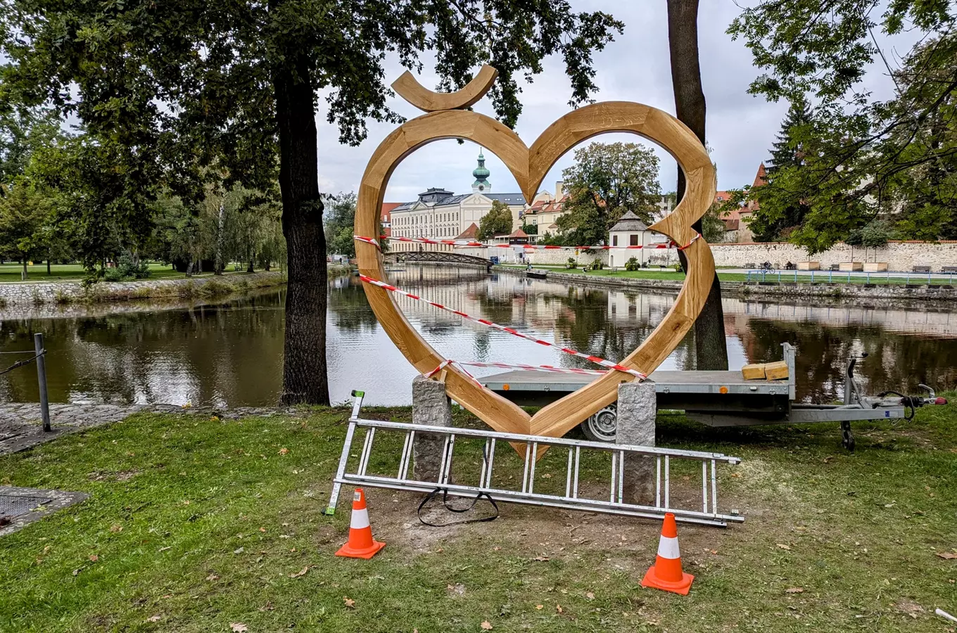 Srdce Budějc – fotopoint v Českých Budějovicích