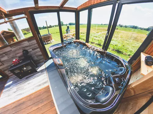 Wellness vagón u Chlumu u Třeboně