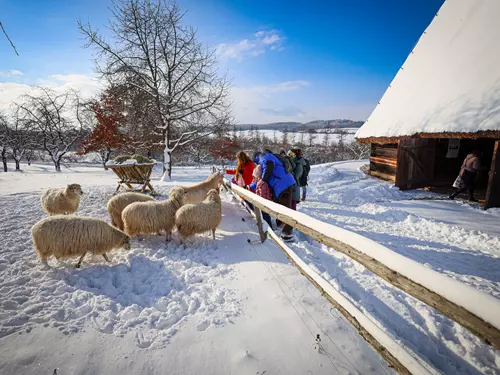 zima ve skanzenu