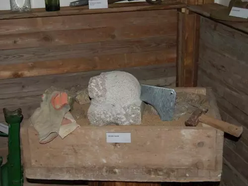 Expozice kamenictví v Mrákotíně