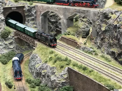 Výstava železničních modelů a kolejišť v provozu