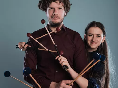 Brno percussion duo – David Paša a Lenka Titzová