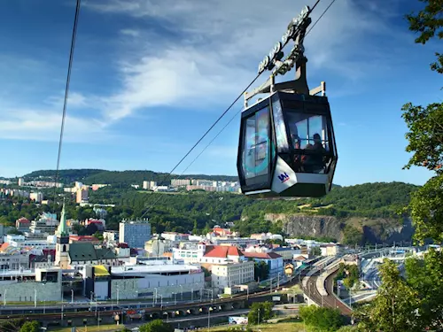 Lanovka na Větruši v Ústí nad Labem – nejdelší lanovka bez podpěrných sloupů