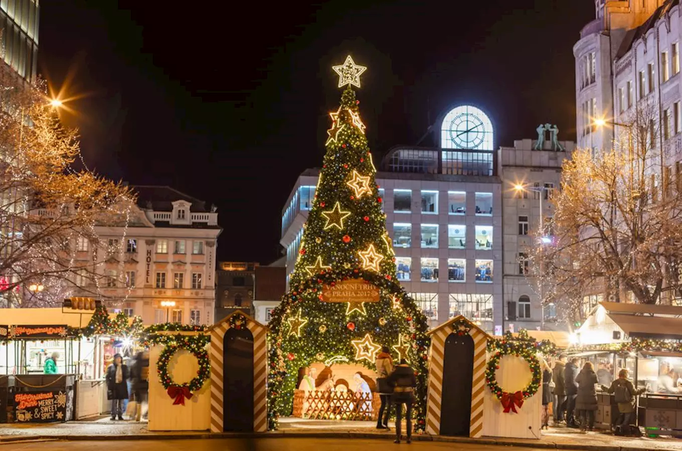 Vánoční trhy na Václavském náměstí v Praze