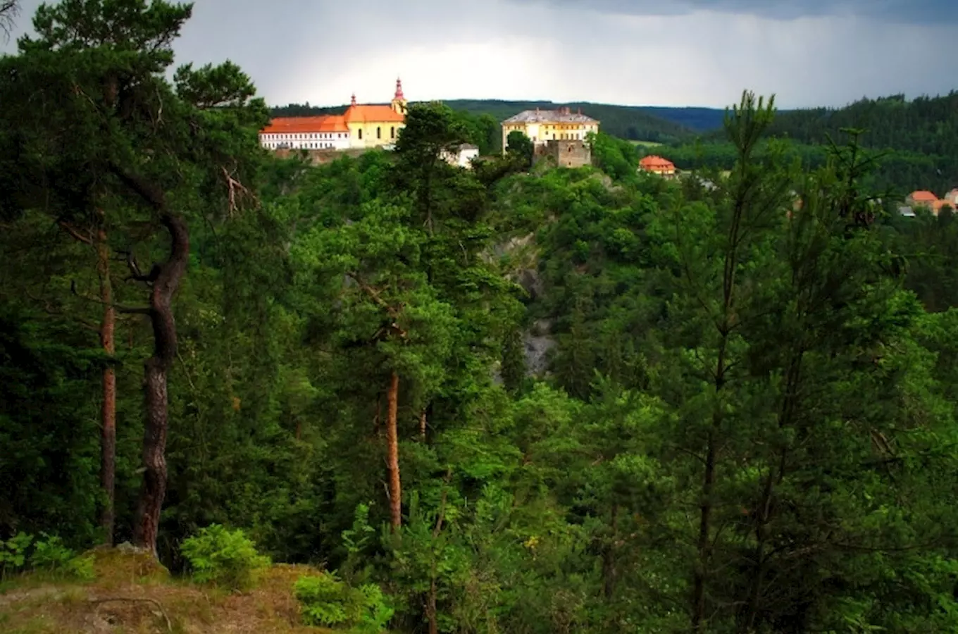 Hraběcí vyhlídka u Rabštejna nad Střelou 