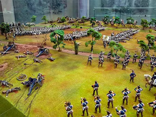 Nové dioráma bojů Knebleovy brigády na Chlumu