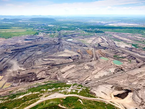 Povrchový důl ČSA – budoucí rekreační jezero u Mostu