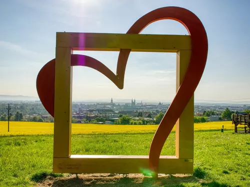 Fotopoint na vrchu Barbořina v Kroměříži
