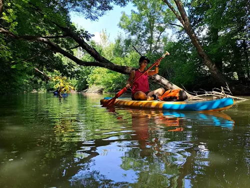 Sjíždění řeky Dyje na paddleboardu