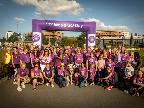 Fialová jízda World Go Day – Jízda proti rakovině