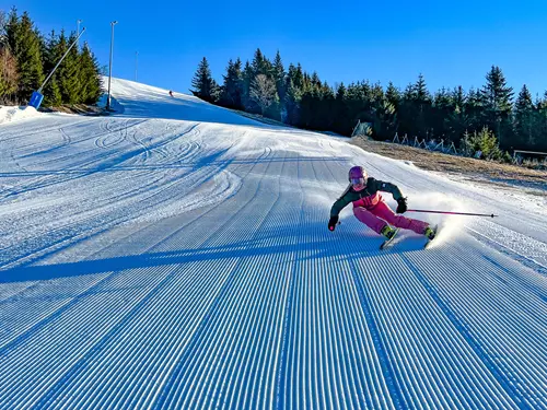 Skiareál Plešivec v Krušných horách