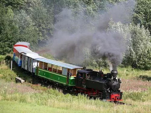 Úzkorozchodná železnice spojuje Tremešnou ve Slezsku s Osoblahou
