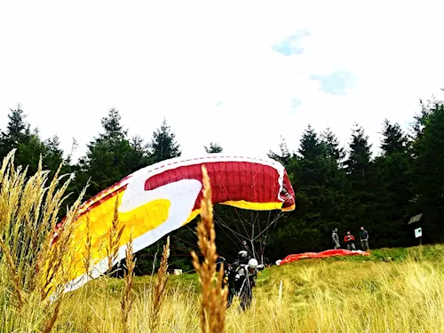 Tandemový paragliding v Čeladné