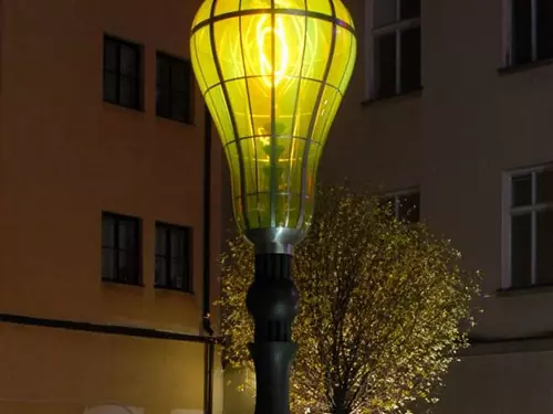 Lampa Edison v Liberci