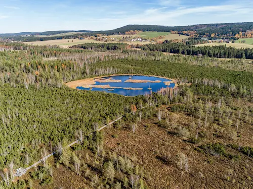 Chalupská slať – největší rašelinové jezírko v České republice