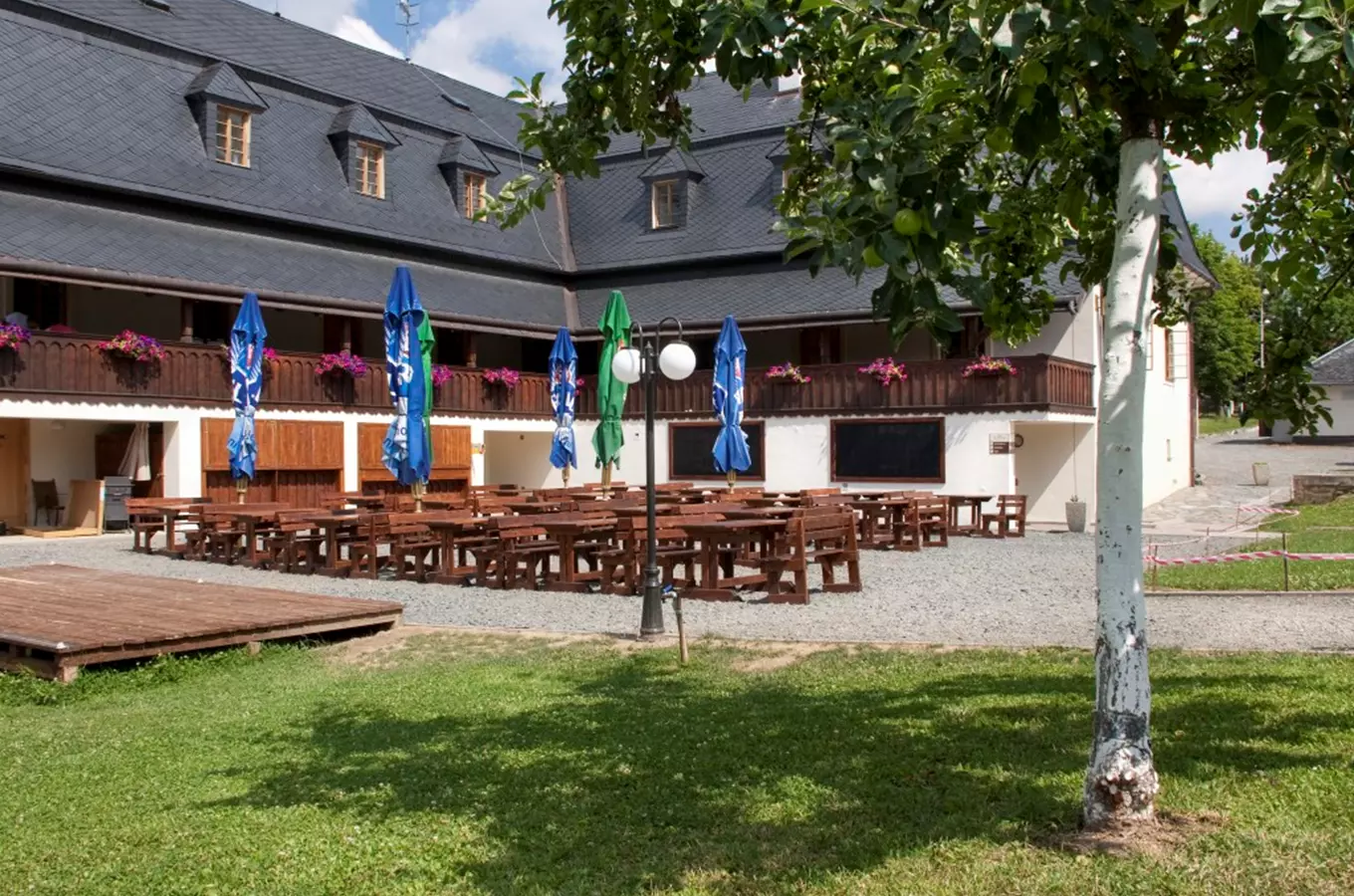 Historický areál restaurace a penzionu Fojtství na Svatém Kopečku u Olomouce